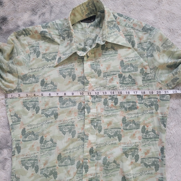 VTG JCPenney Men's 15-15½ M Button Down Shirt WPL #11935 - Picture 10 of 17